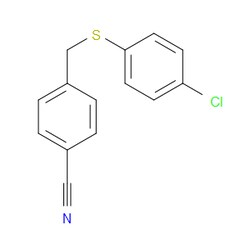 Aobchem&nbsp;4-[[(4-Chlorophenyl)thio]methyl]benzonitrile | 95% | CAS 101094-80-8 | C14H10ClNS | 1g