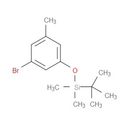 Aobchem&nbsp;(3-Bromo-5-methylphenoxy)(tert-butyl)dimethylsilane | 95% | CAS 136386-75-9 | C13H21BrOSi | 500mg