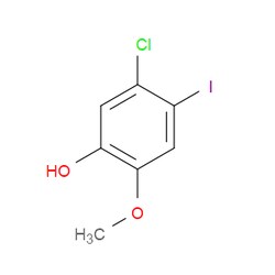 Aobchem&nbsp;5-Chloro-4-iodo-2-methoxyphenol | 97% | CAS 2352934-86-0 | C7H6ClIO2 | 250mg