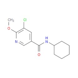 Aobchem&nbsp;5-Chloro-N-cyclohexyl-6-methoxynicotinamide | 97% | CAS 2643368-31-2 | C13H17ClN2O2 | 1g