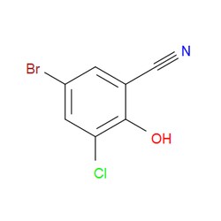 Aobchem&nbsp;5-Bromo-3-chloro-2-hydroxybenzonitrile | 97% | CAS 1260810-06-7 | C7H3BrClNO | 250mg