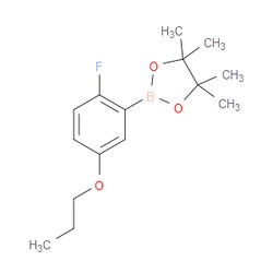 Aobchem&nbsp;2-(2-Fluoro-5-propoxyphenyl)-4 4 5 5-tetramethyl-1 3 2-dioxaborolane | 97% | C15H22BFO3 | 250mg