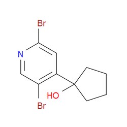 Aobchem&nbsp;1-(2 5-Dibromopyridin-4-yl)cyclopentanol | 95% | CAS 2918955-69-6 | C10H11Br2NO | 250mg
