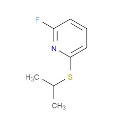 Aobchem&nbsp;2-Fluoro-6-[(1-methylethyl)thio]pyridine | 95% | CAS 1249159-03-2 | C8H10FNS | 500mg