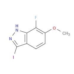 Aobchem&nbsp;7-Fluoro-3-iodo-6-methoxy-1H-indazole | 95% | CAS 2484889-00-9 | C8H6FIN2O | 1g