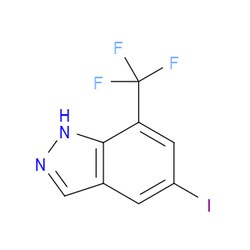 Aobchem&nbsp;5-Iodo-7-(trifluoromethyl)-1H-indazole | 95% | CAS 2918965-66-7 | C8H4F3IN2 | 500mg