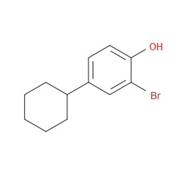 Aobchem&nbsp;2-Bromo-4-cyclohexylphenol | 95% | CAS 15460-06-7 | C12H15BrO | 5g