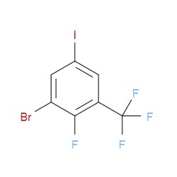Aobchem&nbsp;1-Bromo-2-fluoro-5-iodo-3-(trifluoromethyl)benzene | 97% | CAS 2387164-30-7 | C7H2BrF4I | 500mg