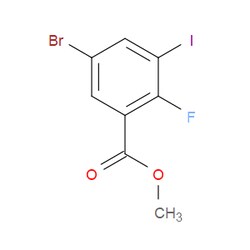 Aobchem&nbsp;Methyl 5-bromo-2-fluoro-3-iodobenzoate | 97% | CAS 1510575-52-6 | C8H5BrFIO2 | 500mg