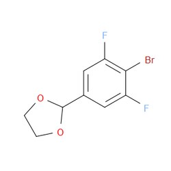 Aobchem&nbsp;2-(4-Bromo-3 5-difluorophenyl)-1 3-dioxolane | 97% | CAS 197785-24-3 | C9H7BrF2O2 | 250mg