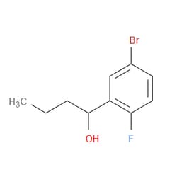 Aobchem&nbsp;1-(5-Bromo-2-fluorophenyl)butan-1-ol | 97% | CAS 1197943-58-0 | C10H12BrFO | 1g