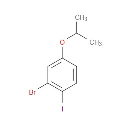 Aobchem&nbsp;2-Bromo-1-iodo-4-isopropoxybenzene | 97% | CAS 1369927-76-3 | C9H10BrIO | 10g