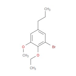 Aobchem&nbsp;1-Bromo-2-ethoxy-3-methoxy-5-propylbenzene | 97% | CAS 3002507-24-3 | C12H17BrO2 | 500mg