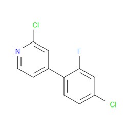 Aobchem&nbsp;2-Chloro-4-(4-chloro-2-fluorophenyl)pyridine | 95% | CAS 2734778-49-3 | C11H6Cl2FN | 250mg