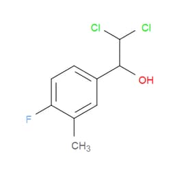 Aobchem&nbsp;2 2-Dichloro-1-(4-fluoro-3-methylphenyl)ethanol | ≥95% | CAS 2734779-26-9 | C9H9Cl2FO | 10g