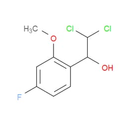 Aobchem&nbsp;2 2-Dichloro-1-(4-fluoro-2-methoxyphenyl)ethanol | ≥95% | CAS 2734779-05-4 | C9H9Cl2FO2 | 25g