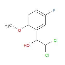 Aobchem&nbsp;2 2-Dichloro-1-(5-fluoro-2-methoxyphenyl)ethanol | ≥95% | CAS 2734779-25-8 | C9H9Cl2FO2 | 1g