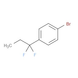 Aobchem&nbsp;1-Bromo-4-(1 1-difluoropropyl)benzene | ≥97% | CAS 162783-79-1 | C9H9BrF2 | 10g
