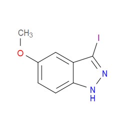 Aobchem&nbsp;3-Iodo-5-methoxy-1H-indazole | ≥97% | CAS 290367-99-6 | C8H7IN2O | 500mg