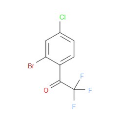 Aobchem&nbsp;1-(2-Bromo-4-chlorophenyl)-2 2 2-trifluoroethanone | ≥95% | CAS 1033805-23-0 | C8H3BrClF3O | 250mg