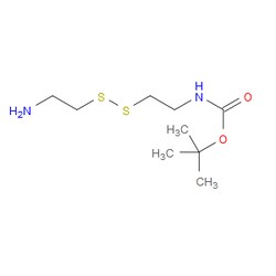 Aobchem&nbsp;Tert-Butyl (2-((2-aminoethyl)disulfanyl)ethyl)carbamate | ≥95% | CAS 485800-26-8 | C9H20N2O2S2 | 25g