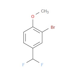 Aobchem&nbsp;2-Bromo-4-(difluoromethyl)-1-methoxybenzene | ≥95% | CAS 1261876-28-1 | C8H7BrF2O | 500mg
