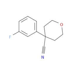 Aobchem&nbsp;4-(3-Fluorophenyl)tetrahydro-2H-pyran-4-carbonitrile | ≥95% | CAS 1035261-79-0 | C12H12FNO | 5g