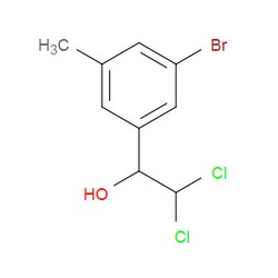 Aobchem&nbsp;1-(3-Bromo-5-methylphenyl)-2 2-dichloroethanol | ≥95% | CAS 2734777-50-3 | C9H9BrCl2O | 250mg