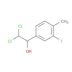 Aobchem&nbsp;2 2-Dichloro-1-(3-fluoro-4-methylphenyl)ethanol | ≥95% | CAS 2734779-28-1 | C9H9Cl2FO | 1g
