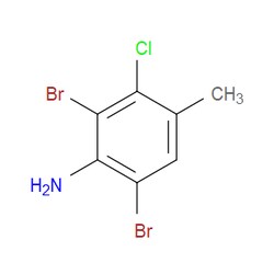 Aobchem&nbsp;2 6-Dibromo-3-chloro-4-methylaniline | ≥97% | CAS 84483-22-7 | C7H6Br2ClN | 25g