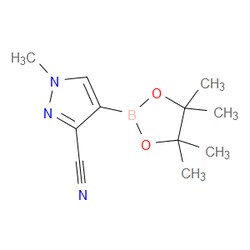 Aobchem&nbsp;1-Methyl-4-(4 4 5 5-tetramethyl-1 3 2-dioxaborolan-2-yl)-1H-pyrazole-3-carbonitrile | ≥95% | CAS 2158267-70-8 | C11H16BN3O2 | 1g