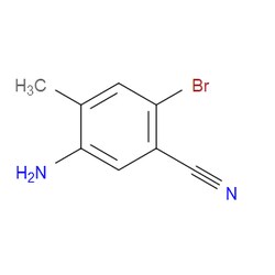 Aobchem&nbsp;5-Amino-2-bromo-4-methylbenzonitrile | ≥95% | CAS 1202858-66-9 | C8H7BrN2 | 25g