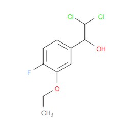 Aobchem&nbsp;2 2-Dichloro-1-(3-ethoxy-4-fluorophenyl)ethanol | ≥95% | CAS 2734775-85-8 | C10H11Cl2FO2 | 250mg