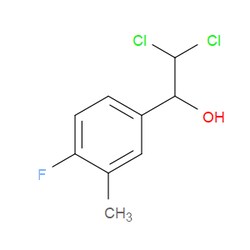 Aobchem&nbsp;2 2-Dichloro-1-(4-fluoro-3-methylphenyl)ethanol | ≥95% | CAS 2734779-26-9 | C9H9Cl2FO | 250mg