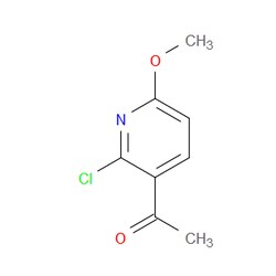 Aobchem&nbsp;Ethanone  1-(2-chloro-6-methoxy-3-pyridinyl)- | ≥95% | CAS 1060806-91-8 | C8H8ClNO2 | 10g