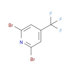 Aobchem&nbsp;2 6-Dibromo-4-(trifluoromethyl)pyridine | ≥97% | CAS 1000152-84-0 | C6H2Br2F3N | 10g