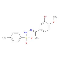 Aobchem&nbsp;N -(1-(3-bromo-4-methoxyphenyl)ethylidene)-4-methylbenzenesulfonohydrazide | ≥97% | CAS 2484905-98-6 | C16H17BrN2O3S | 5g