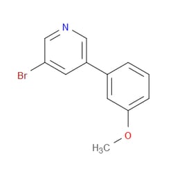Aobchem&nbsp;Pyridine  3-bromo-5-(3-methoxyphenyl)- | ≥95% | CAS 675590-10-0 | C12H10BrNO | 250mg