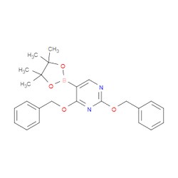 Aobchem&nbsp;2 4-Bis(phenylmethoxy)-5-(4 4 5 5-tetramethyl-1 3 2-dioxaborolan-2-yl)pyrimidine | ≥95% | CAS 2640480-55-1 | C24H27BN2O4 | 1g