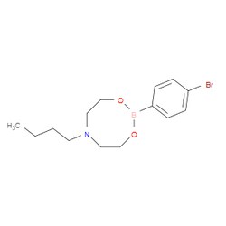 Aobchem&nbsp;4-Bromophenylboronic acid N-butyldiethanolamine ester | ≥97% | CAS 1257642-68-4 | C14H21BBrNO2 | 5g