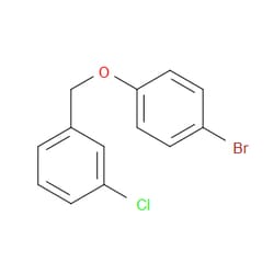 Aobchem&nbsp;1-((4-Bromophenoxy)methyl)-3-chlorobenzene | ≥95% | CAS 1040013-69-1 | C13H10BrClO | 1g