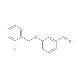 Aobchem&nbsp;3-[(2-Fluorophenyl)methoxy]benzaldehyde | ≥95% | CAS 423724-45-2 | C14H11FO2 | 250mg