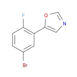 Aobchem&nbsp;5-(5-Bromo-2-fluorophenyl)-1 3-oxazole | ≥97% | CAS 2004344-71-0 | C9H5BrFNO | 250mg