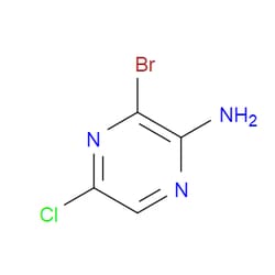 Aobchem&nbsp;2-Amino-3-bromo-5-chloropyrazine | ≥95% | CAS 76537-18-3 | C4H3BrClN3 | 25g