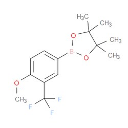 Aobchem&nbsp;2-[4-Methoxy-3-(trifluoromethyl)phenyl]-4 4 5 5-tetramethyl-1 3 2-dioxaborolane | ≥97% | CAS 1445019-24-8 | C14H18BF3O3 | 1g