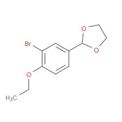 Aobchem&nbsp;2-(3-Bromo-4-ethoxyphenyl)-1 3-dioxolane | ≥95% | CAS 1267403-79-1 | C11H13BrO3 | 250mg
