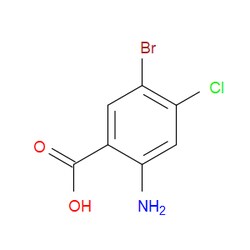 Aobchem&nbsp;2-Amino-5-bromo-4-chlorobenzoic acid | ≥95% | CAS 50419-88-0 | C7H5BrClNO2 | 25g
