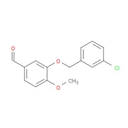 Aobchem&nbsp;Benzaldehyde  3-[(3-chlorophenyl)methoxy]-4-methoxy- | ≥95% | CAS 447428-98-0 | C15H13ClO3 | 1g