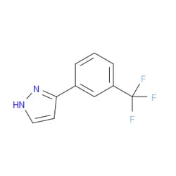 Aobchem&nbsp;3-[3-(Trifluoromethyl)phenyl]-1H-pyrazole | ≥95% | CAS 149739-48-0 | C10H7F3N2 | 5g