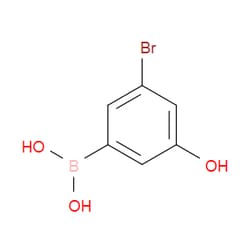 Aobchem&nbsp;3-Bromo-5-hydroxyphenylboronic acid | ≥97% | CAS 2096341-66-9 | C6H6BBrO3 | 1g